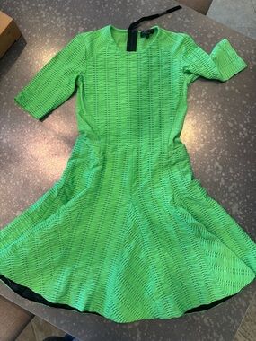 rag & bone Neon Green Textured Dress